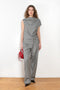 The Cove Trouser by Loulou Studio are relaxed suiting paints in a soft virgin chambray wool that sit on the waist