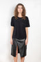 The Ezra Tee by Loulou Studio is a loose fit top, with a relaxed fit in a soft wool and viscose blend