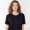 The Ezra Tee by Loulou Studio is a loose fit top, with a relaxed fit in a soft wool and viscose blend