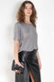 The Ezra Tee by Loulou Studio is a loose fit top, with a relaxed fit in a soft wool and viscose blend