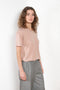 The Ezra Tee by Loulou Studio is a loose fit top, with a relaxed fit in a soft wool and viscose blend