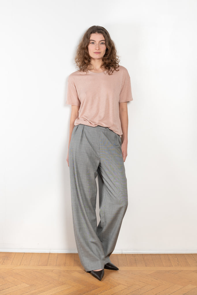 The Ezra Tee by Loulou Studio is a loose fit top, with a relaxed fit in a soft wool and viscose blend