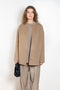 The Gio Coat by Loulou Studio&nbsp;is a round neck straight coat with minimal lines and an invisible closure