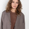 The Menja Coat by Loulou Studio is a relaxed summer coat with minimal lines in a linen and viscose blend