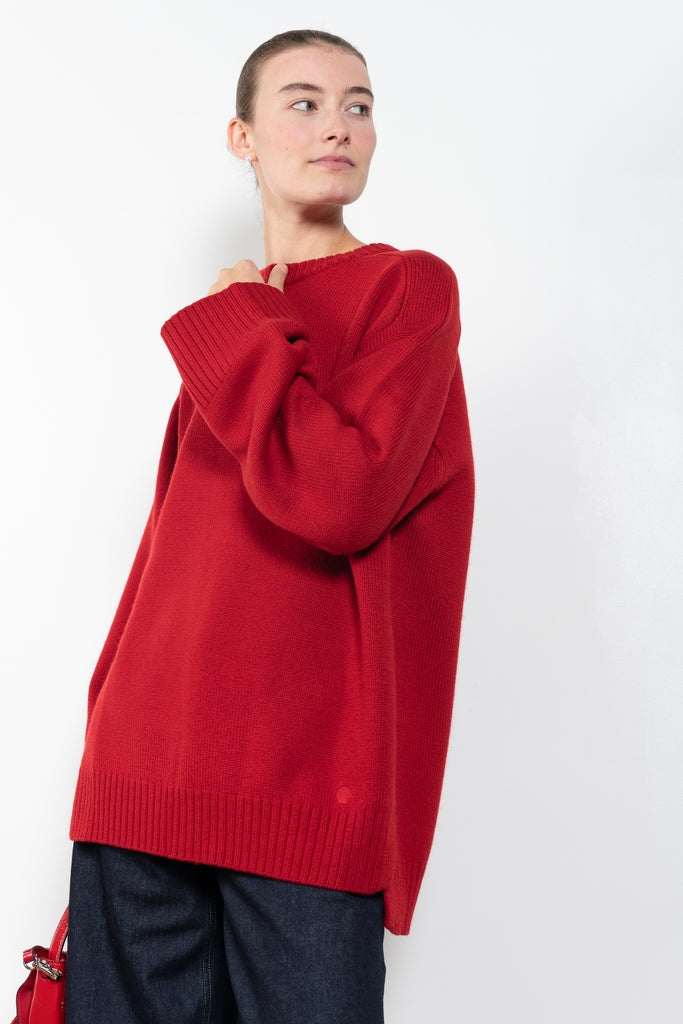 The Safi Sweater by Loulou Studio is an oversized sweater with an ample fit
