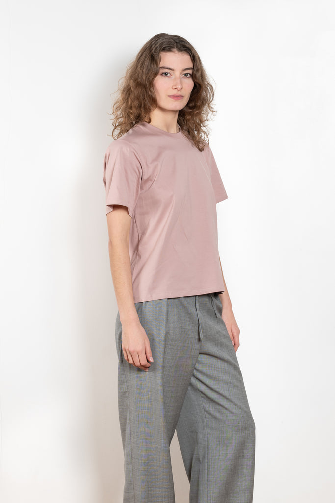 The Telanto Tee by Loulou Studio is a loose round neck t-shirt in a beautiful superior pima cotton