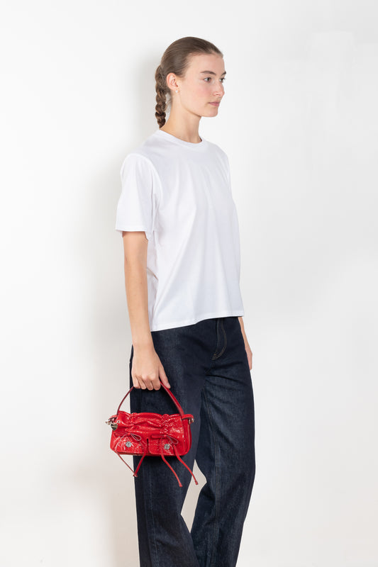 The Telanto Tee by Loulou Studio is a loose round neck t-shirt in a beautiful superior pima cotton