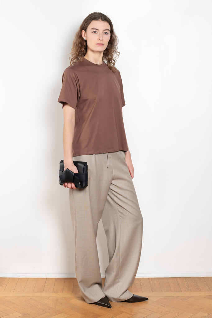 The Telanto Tee by Loulou Studio is a loose round neck t-shirt in a beautiful superior pima cotton