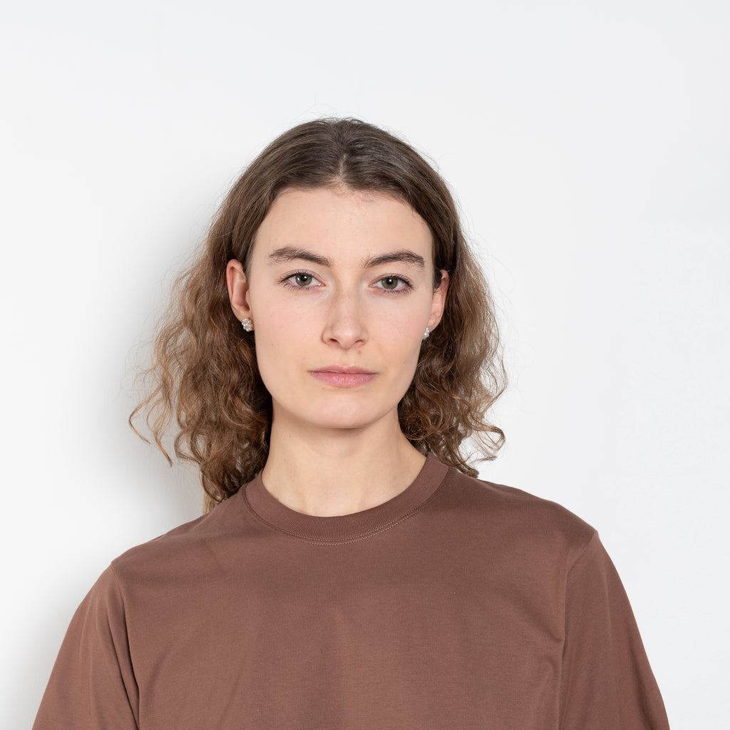 The Telanto Tee by Loulou Studio is a loose round neck t-shirt in a beautiful superior pima cotton