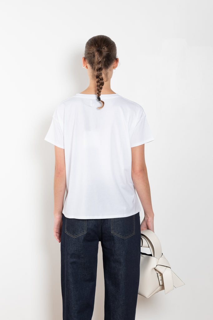 The Basiluzzo Tee by Loulou Studio is a loose boxy round neck t-shirt in a beautiful superior pima cotton