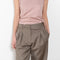 The Sbiru Pants by Loulou Studio are signature suiting paints that sit on the waist, are ample and pleated at the waist