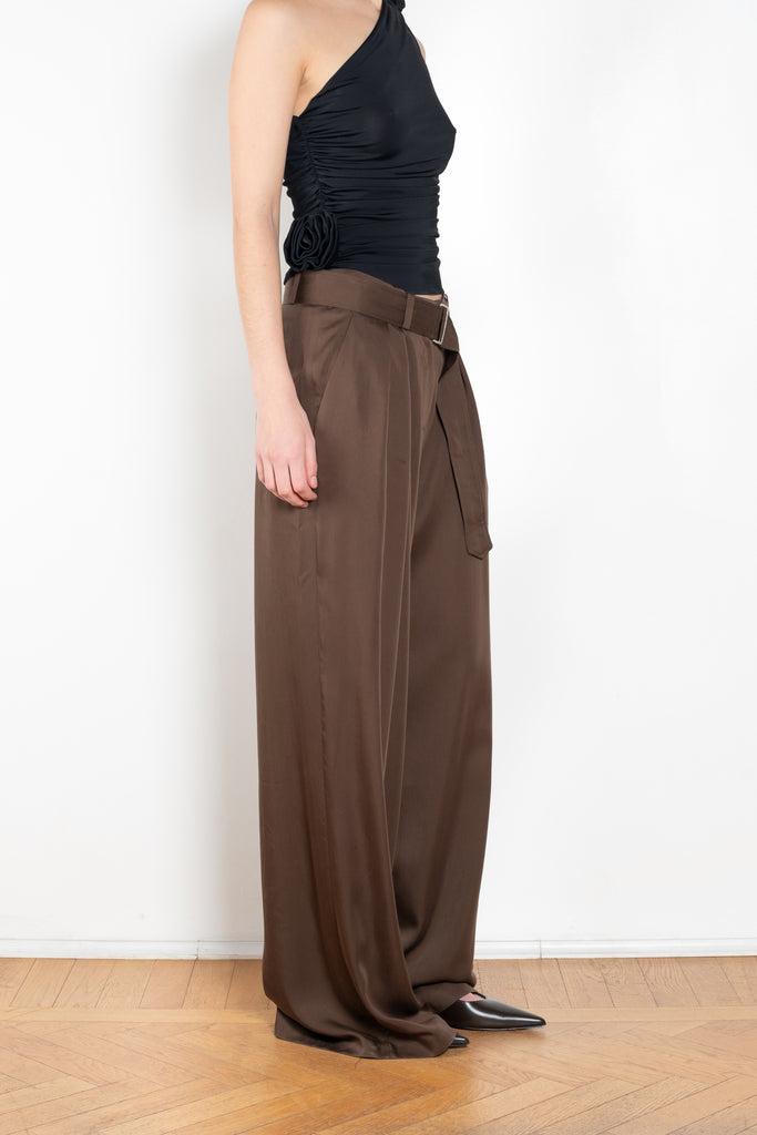 The Wide Leg Lyocell Trouser by Magda Butrym are made in a fluid fabric with a comfortable fit yet polished look