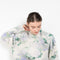 The Oversized Sweatshirt by Meryll Rogge is a seasonal sweater with a round neck and ribbed trims in a faded meadow floral print