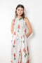 The Daydream Dress by Nackiye is a silk chiffon dress with a seasonal floral print