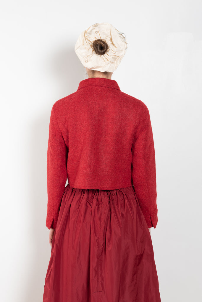 The Little Jacket by&nbsp; Nackiye is a wool fitted little jacket with a delicate rounded collar