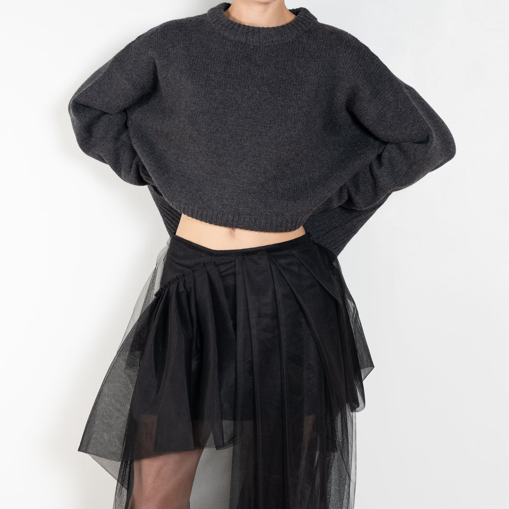 The On Fire Skirt by Nackiye is an assymetric tulle ballerina inspired skirt
