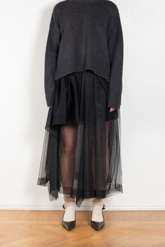 The On Fire Skirt by Nackiye is an assymetric tulle ballerina inspired skirt