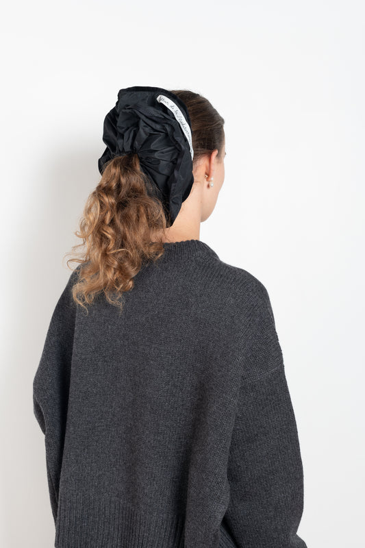 The Scrunchy by Nackiye is a hair scrunchie for half-up styles or to highlight a chignon