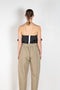The Sultan Pant by Nackiye is harem style loose fitting pants with an elastic waist and buckled belt