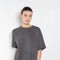 The Romeo Sweatshirt by Xirena is a soft fleece sweater with short sleeves in a slight cropped fit with a raw cut hem