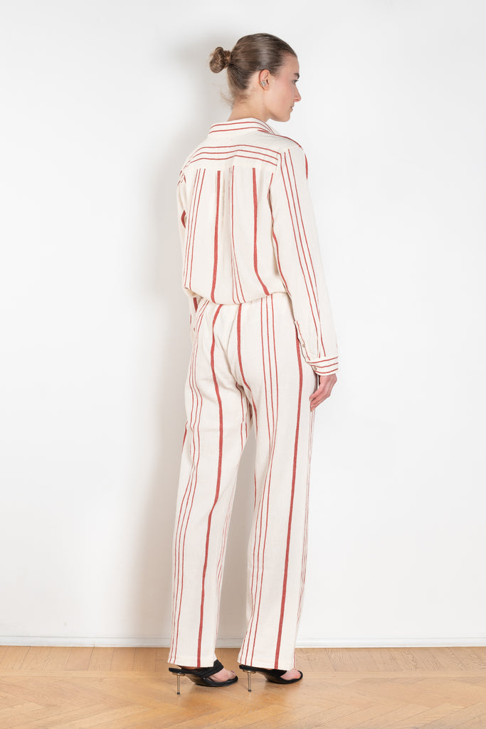 The Trent Pants by Xirena is a relaxed trouser with stripes in a cotton and rayon blend